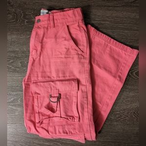 Bright Pink Cargo Jeans